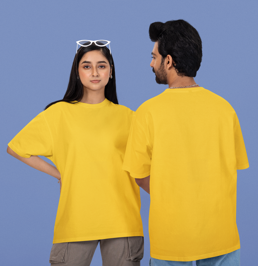 Golden Yellow Classic - Heavy weight Unisex Oversized T-shirt